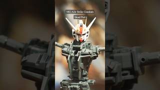 エールストライクガンダム MG AILE STRIKE GUNDAM, Head stop motion build #strikegundam #gundamseed