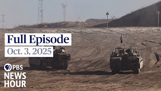 PBS News Hour full episode, Oct. 3, 2025