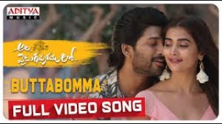 #AlaVaikunthapurramuloo - ButtaBomma Full Video Song (4K) | Allu Arjun | Trivikram | Thaman S |#AA19