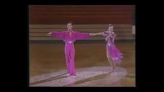 社交ダンス ソロ競技 085 チャチャチャ（Ballroom Dance Chachacha）1986年第7回日本インター桑原明男組