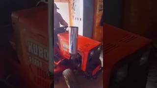 kubota g5200 redneck special rolling coal!! best lawn mower ever!!