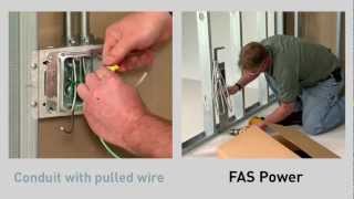 Cablofil: FAS Power Prefab Wiring vs. Conduit - Side by Side