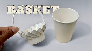 Easter Basket | how to make a basket from paper cup | DIY craft