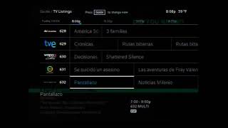 Xfinity X1 Guide Scrolling; Stockton, CA Listings (4:3 Guide) (October 24, 2021)