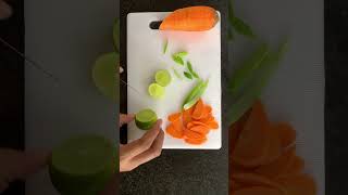 Master the Beautiful Craft of Carrot Flower Garnish-Carving Tutorial @foodife66#foodart #kitchenhack