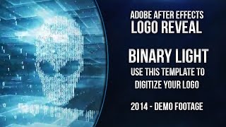 Digital Binary Logo Reveal