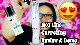 No7 Line Correcting Serum Demo \u0026 Review for Mature Skin!