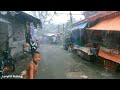 extreme heavy rain disaster walking super wet heavy rain in payatas philippines 4k 🇵🇭