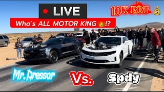 ALL MOTOR Mr.Dressor Vs. SPDY ALL MOTOR SHOOTOUT #racing #mexico #camaro #mustang #honda #660