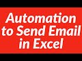 How to use automation to send ms outlook mail using Excel VBA