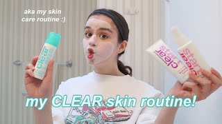 my CLEAR skincare routine with clear start!