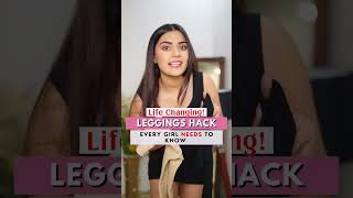 Life-Changing Leggings Hack EVERY Girl Needs to Know 😌 | Winter Hacks | Saina Sekhri #shorts