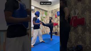 Instantly learn Get a 4 points Taekwondo fight #shorts #tutorial