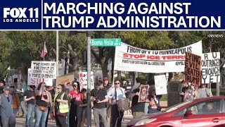 Nationwide 'Free America' protests against Trump, ICE raids | FOX 11 LA