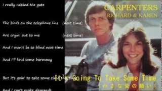 It`s Going To Take Some Time (小さな愛の願い) / CARPENTERS