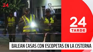 Cinco detenidos: balearon dos casas con una escopeta | 24 Horas TVN Chile