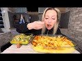 МУКБАНГ😌ЗАПЕКАНКА С КУРИЦЕЙ И СЫРОМ🍗🧀САЛАТ С ЧУКОЙ 🪼ОТКЛЮЧЕНИЕ МОНЕТИЗАЦИИ В БЕЛАРУСИ 🇧🇾