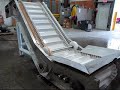 used inclined cleated belt conveyor from j u0026m industrial