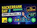 How to Solve HackerRank Day 3 Arrays Challenge in JS
