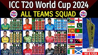 ICC T20 World Cup 2024 - All Teams Squad | All Teams Squad T20 World Cup 2024 |T20 WC 2024 All Teams