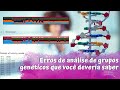 O que todo geneticista deveria saber sobre um erro na análise de grupo genético