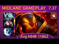 ⭐ 7.37 MTD Ember Spirit |KDA - 41 KP - 85%| New patch Mid Gameplay - Dota 2 Top MMR