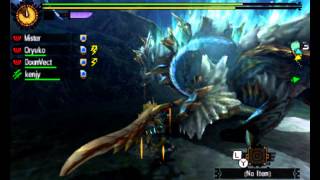 Monster Hunter 4 Ultimate: G-Rank Zinogre [Great Sword Practice]