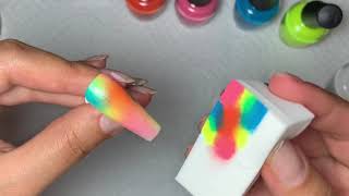 How To Do Ombré Nails | Coffin Nails Ombré