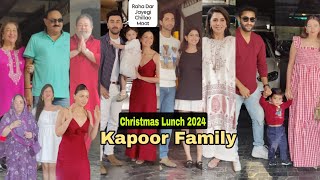 Kapoor Family Christmas Lunch | Ranbir,Alia,Neetu,Raha,Navya Nanda,Agastya,Reema,Adhar Jain,Reema