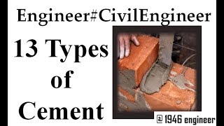 Different types of Cement and their specific functions