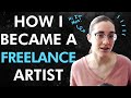 How I became a freelance illustrator | My story + career tips!