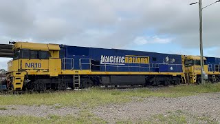 Pacific National NR10, NR106 with 3AB6 at Telarah - 30/1/25