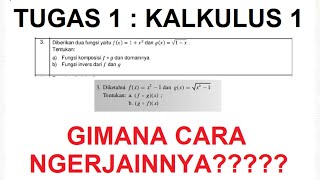 Bahas Tugas Tuton 1 | Kalkulus 1 | Nomor 3 | Fungsi