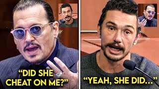 Johnny Depp Reacts To Amber Confirming Having James Franco Over Before She Filed For Divorce