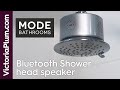 Bluetooth speaker shower head from Mode Bathrooms | Victoria Plum