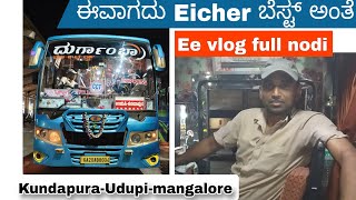 Durgamba moters | Eicher 🔥#madhanmanipal #vlog #eicher #bus #tulunadabuses #Durgamba #newvlog #tulu