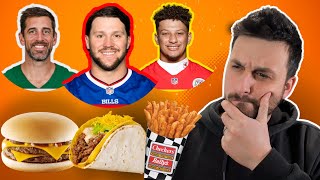 If NFL QB's were Fast Food Items...