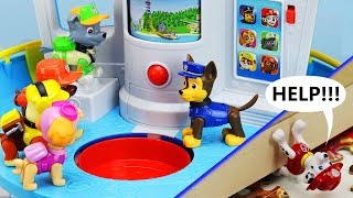 MARSHALL'S IN TROUBLE! Paw Patrol My Size Lookout Tower, Rescue Mission & Puzzle Toy Video