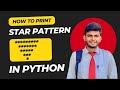 Star Pattern in Python Using For Loop | CodeWithAngel