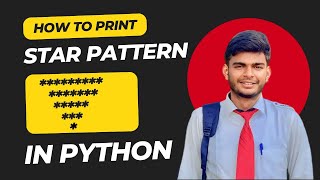 Star Pattern in Python Using For Loop | CodeWithAngel