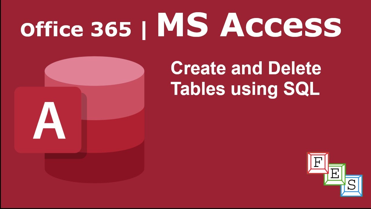 How To Create And Delete Tables Using SQL In MS Access - Office 365 ...