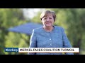 merkel faces coalition turmoil