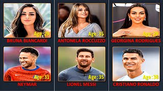 Famous Footballers and Their Wives or Girlfriends | Age Comparison