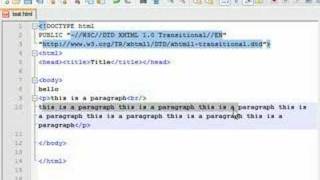 XHTML Tutorial - 3 - Formatting paragraphs