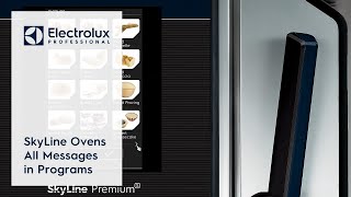 SkyLine Ovens All Messages in Programs | Electrolux Professional