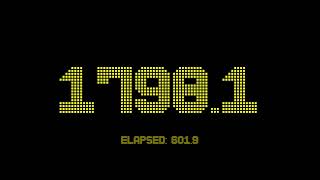 2400 seconds countdown timer with 1 fractional digits accuracy