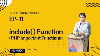 #11| include() Function | PHP Important Functions | PHP Tutorial in Hindi