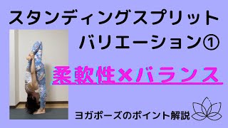 【ヨガポーズのポイント解説】スタンディングスプリット　バリエーション①