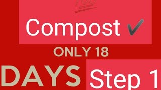 දින 18 න් කොම්පෝස්ට් සෑදීම.  Hot composting