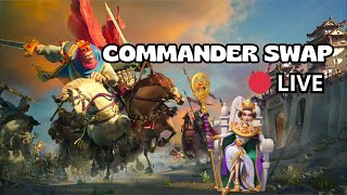 🔴LIVE commander swap + new events - Rise of Kingdoms